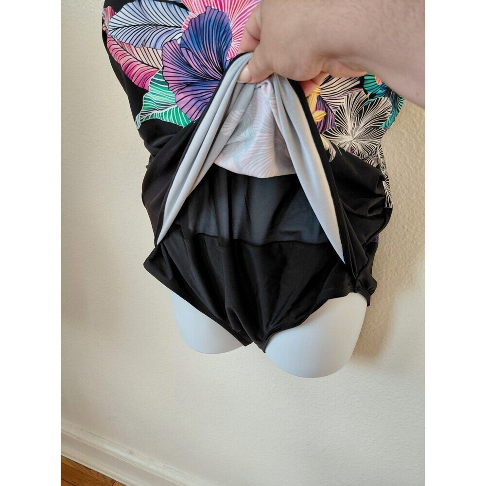 Swimsuit For All - Women's Sz 22 Floral Plus Size Summer ,beach, Swim - Picture 3 of 10
